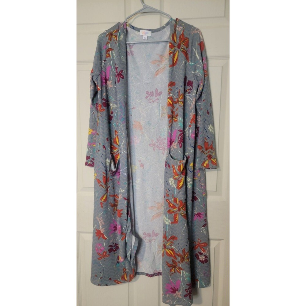 LuLaRoe Duster Cardigan Size L Floral,  Warm,  Cozy